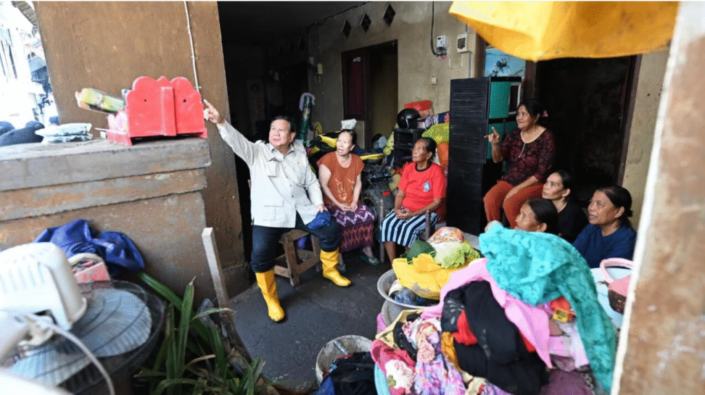 Presiden Prabowo Kunjungi Warga Terdampak Banjir di Bali